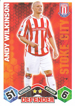 Andy Wilkinson Stoke City 2009/10 Topps Match Attax #256